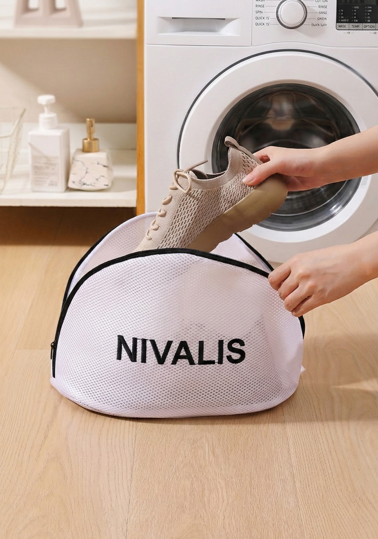 Nivalis Barfußschuh-Waschbeutel
